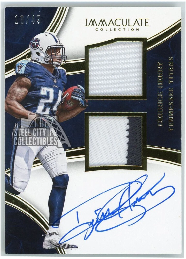 Derrick Henry Panini Immaculate Past and Present Jerseys #DH Base