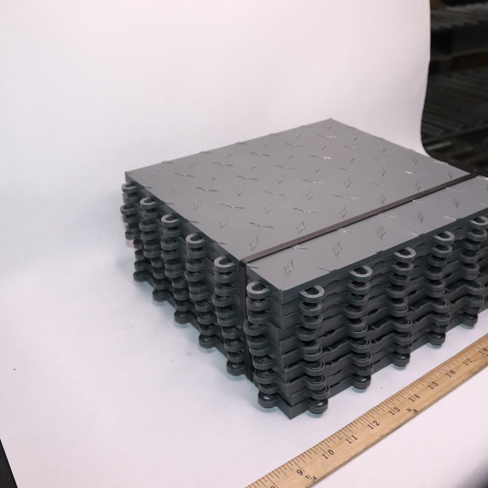 (10Pk) Trac Step Modular Interlocking Garage Tile Grey 12" x 12" eBay