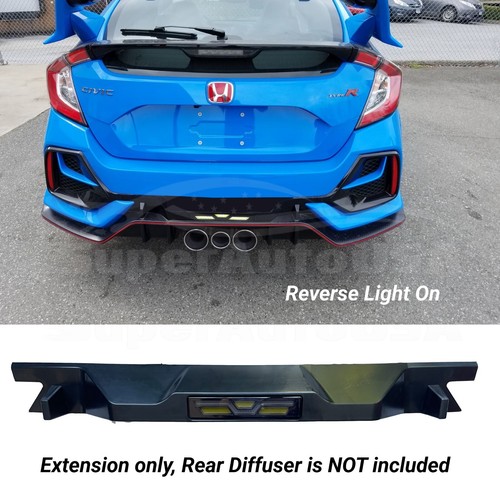For Honda Civic 2017-21 Hatchback Brake Light Extension LED Light Rear Diffuser - Picture 2 of 4