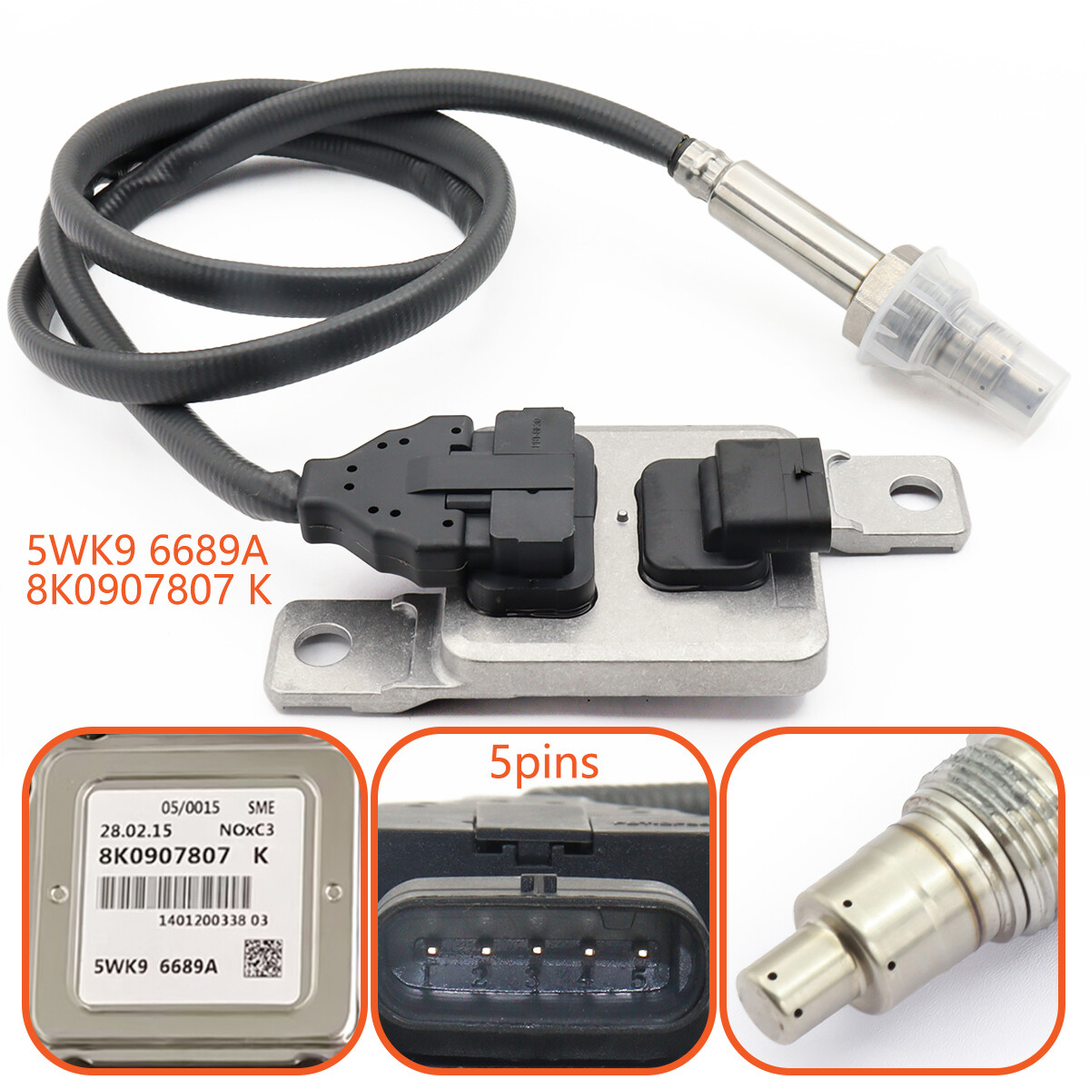 NITROGEN OXIDE NOX SENSOR 8K0907807K FOR VW TOUAREG 3.0 TDI AUDI