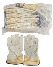 12 Pair Work Garden Construction Safety Leather Hand Protection Gloves Men 10XL