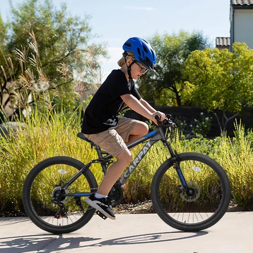 Mountain Bike Full Suspension 21-Speeds Men Women Sport Bicycles 24/26/27.5 Inch - Picture 13 of 38