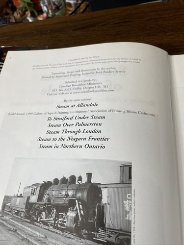 STEAM SCENES of ALLANDALE Revisiting Northern Ontario Ian Wilson HC DJ 2007 - Picture 5 of 9