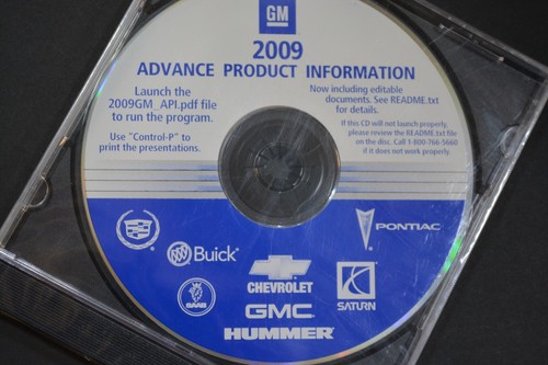 2009 GM Advanced Product Information Disc Buick Cadillac Hummer Saab Saturn GMC+ - Bild 1 von 2