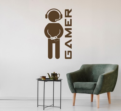 Computer Gamer – Gaming Kids Bedroom PC Xbox PS Wall Art Vinyl Decal Sticker - Picture 58 of 126