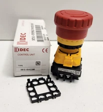 NEW IN BOX! IDEC 15-250V RED MUSHROOM E-STOP BUTTON XW1E-BV422MR