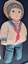 Vintage Sailor Rag Doll 18" Tall 7" Wide