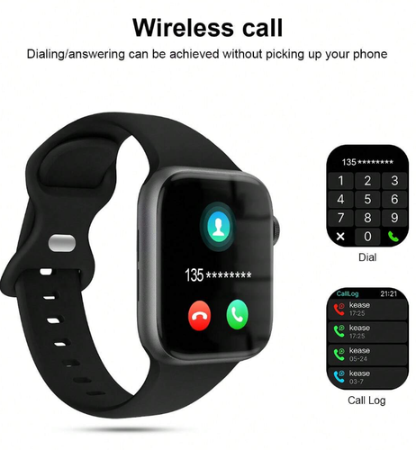 Unisex smart watch with comfortable silicone strap, android IOS - Picture 7 of 12