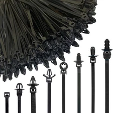 240Pcs Push Mount Cable Zip Tie,Nylon Self Locking Cable Strap,8 Most Popular...