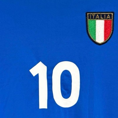 Alessandro Del Piero #10 Italy EURO 2000 Home Jersey Full Patch XL