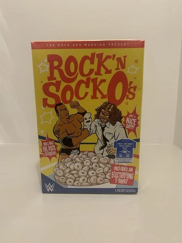 Funko Pop Tees WWE The Rock & Mankind Rock’n Socko’s T-Shirt XL WWF NEW
