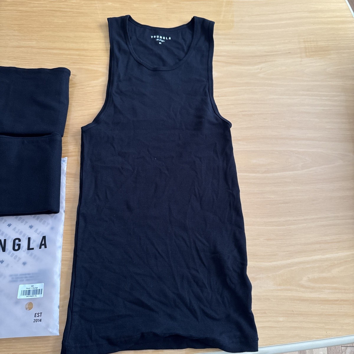 YoungLa 340 WIFE LOVERS - 3 PACK Tank Underwear XL . Black