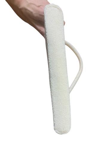 Vintage 1960’s White Beaded Evening Bag Satin Lined Bridal Clutch Purse - Picture 3 of 8