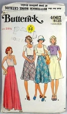 Butterick 4067 Skirt in three lengths, hip 36