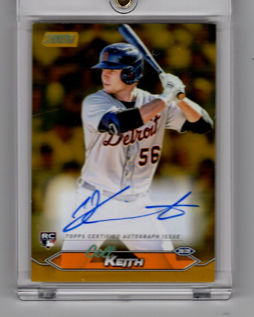 2024 Stadium Club Autographs Gold Rainbow Colt Keith RC Auto 1/1 Detroit Tigers