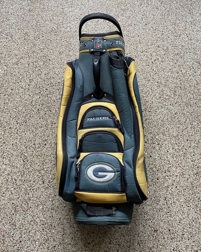 Green Bay Packers NFL Golf Bag Standing 14 Way Divider Green Yellow Football