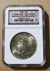 1922 Peace Dollar Fitzgerald Collection Label NGC BRILLIANT UNCIRCULATED