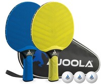 Joola TischtennisschläGer Set Vivid Outdoor, 2 SchläGer, 3 BäLle, 1 Tasche