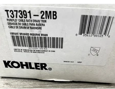 Kohler K-T37391-2MB PureFlo Bath Drain and Overflow Trim Kit Brushed Brass*READ*