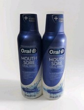 2 8 fl oz Oral-B Mouth Sore Mouthwash Special Care Oral Rinse EXP 3/26