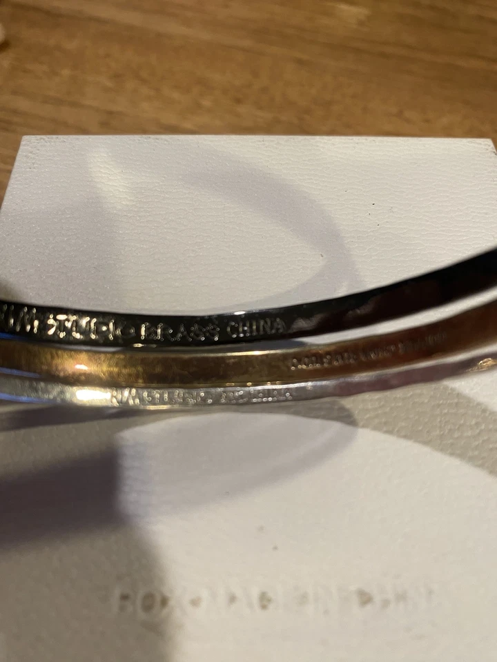 3 x PULSERAS BRAZALETE RLM STUDIO ROBERT LEE MORRIS ESTERLINA, COBRE, LATÓN MARTILLADO Foto 3 de 4