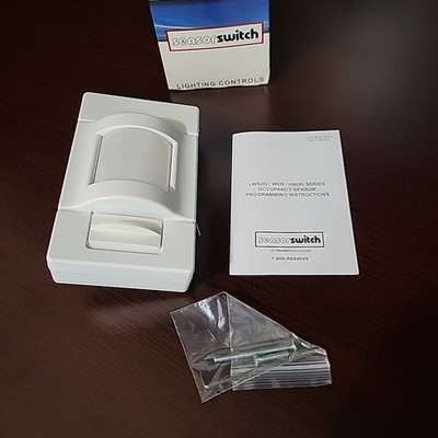 Sensor Switch LWS-WH Large Area Wall Mt Occupancy Sensor, PIR, 120/277V, White