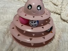 Pink Cat Toy  Has 3 Layers Where Balls With Bells Can Go Through. Sell 5 