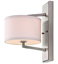 Dolan Designs 1886-09 Monaco 1 Light 8 inch Satin Nickel Wall Sconce Wall Light