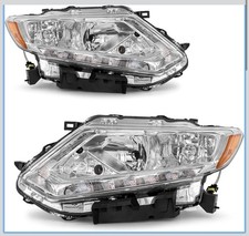 Gruppo faro guidatore e passeggero per nissan rogue alogeno 2014 2015 2016