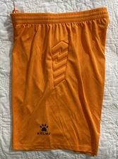 Kelme Youth Soccer Goalkeeper Shorts, Large, Orange