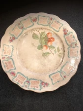 1908 Antique Calendar Plate