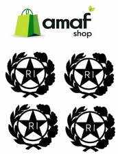 adesivo targa auto repubblica epoca per bollino stella logo timbro stemma