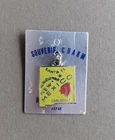 State Charm: New Mexico - Souvenir Charm/Pendant- silver tone & Cloisonne enamel
