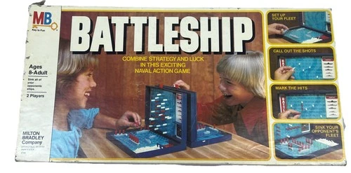 Vintage Battleship Game Milton Bradley Strategy Naval Action Complete 1978