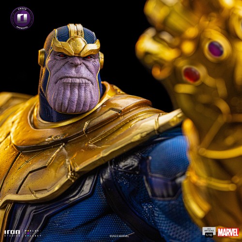 Iron Studios Thanos Infinity Gauntlet Diorama Iron Studios statua scala 1/10 - Foto 2 di 9