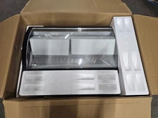 KoolMore KM-CGDR-5P 39" 5-Pan Countertop Ice Cream Display Freezer w/ Glass Top