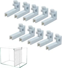 10Pcs Aquarium Divider Retainer, Reliable Fixed ash gray 