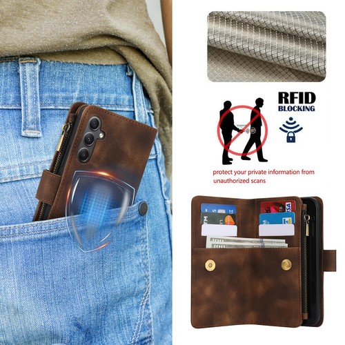 For Samsung A56 A55 A35 A16 Flip Crossbody Wallet Magnetic Case+Wrist Strap - Picture 28 of 47