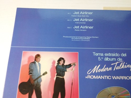 MODERN TALKING Jet Airliner 1987 Hansa 3A609138 - Maxi LP vinyl 12 " VG/VG - Picture 4 of 5