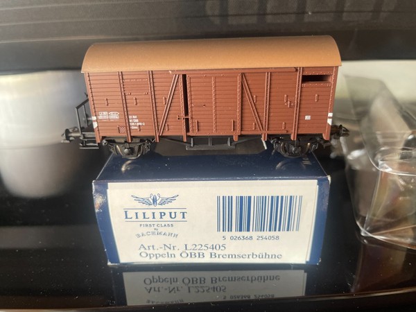 Liliput H0 L225405 GüTerwagen M. BremserbüHne, ÖBb, Neu + Ovp-image