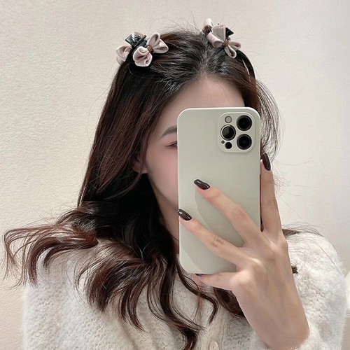 Petite Épingle à Cheveux Avec Noeud Velours Pour Femme Barre collection à Cheveux Élégante Automne-C8