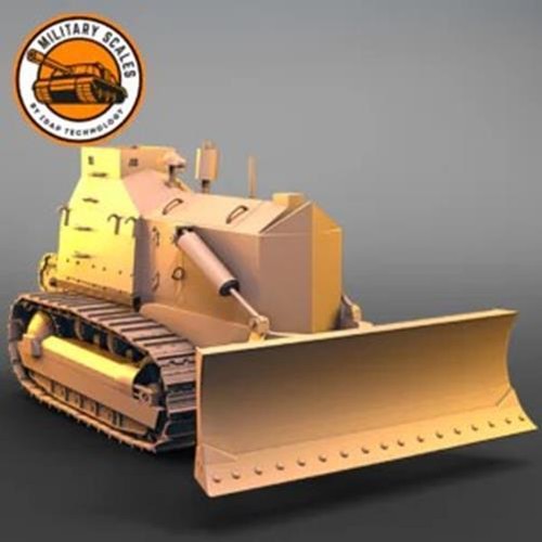 CAT D7 U.S. Army Armored Bulldozer. IDAP 0026A. Resin 3D printed. 1/87 Scale. - Picture 2 of 5