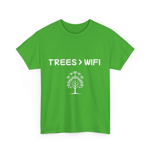 Eco-Friendly Unisex Tee - Trees WiFi - Picture 4 of 5