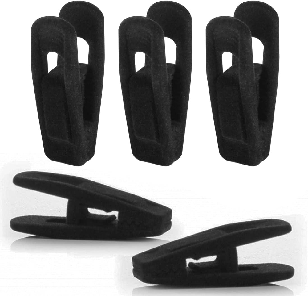 20Pcs Velvet Hanger Clips for Plastic and Velvet Hangers, Secure and Durable