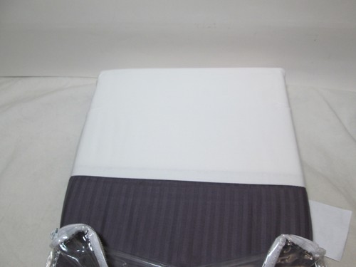 NEW Textilier Sorrento Stripe Twin Bedskirt ~ 410 TC ~ Grape NIP - Picture 3 of 4