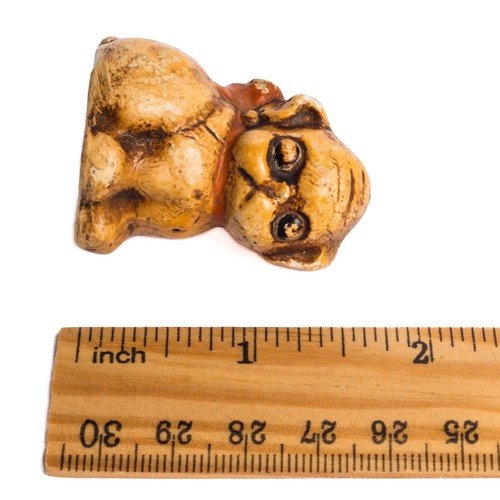 Antique / Vintage Hubley Style Bulldog Puppy w Bow Figurine Paperweight — READ - Picture 12 of 12