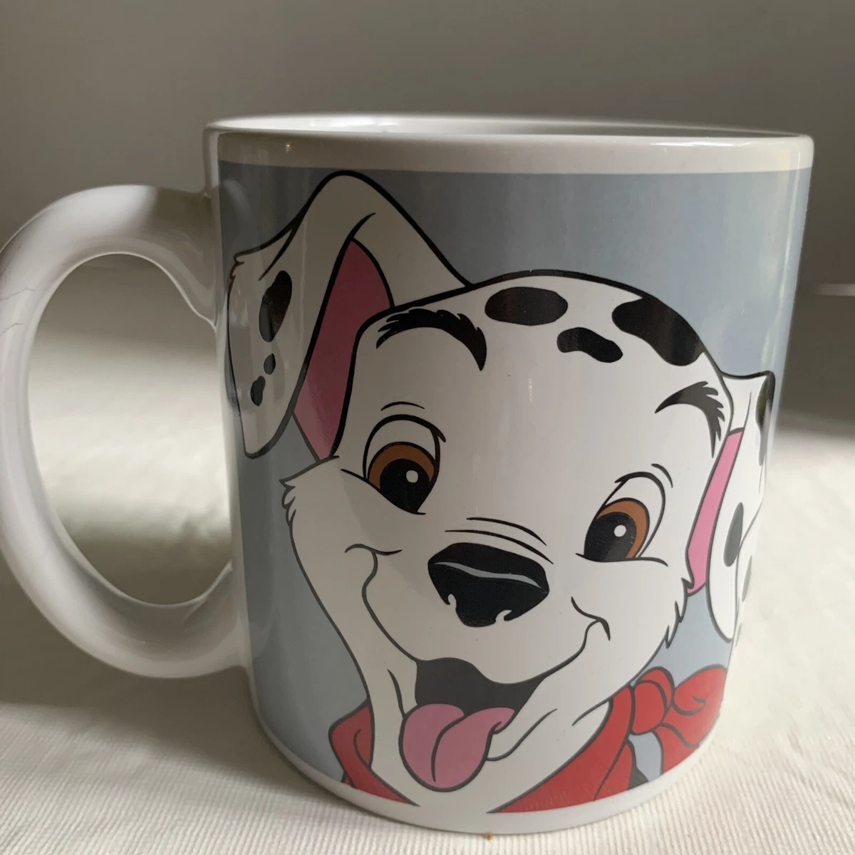 Disney Store 101 Dalmatians Dog Bow Wow Coffee Mug Cup Large 20oz