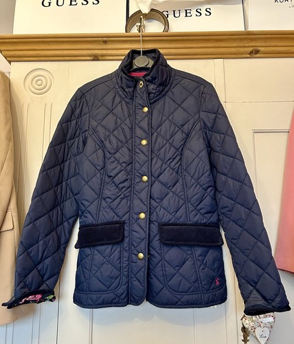 Joules Navy Quilted Coat Size 10
