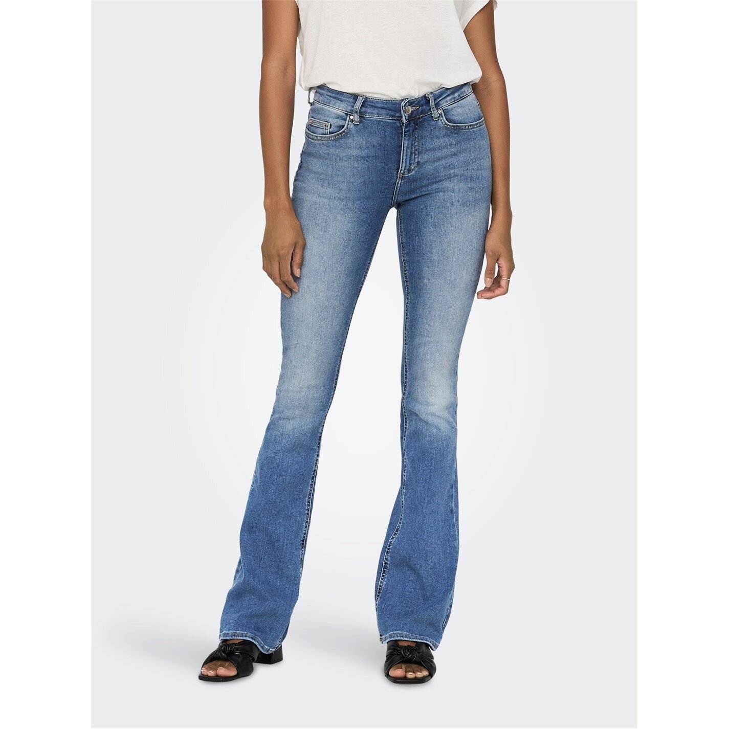 Только джинсы Damen Fl Tai467 Schlagjeans со штангой Unterteil