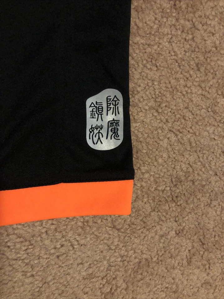 Camisa Jersey Juvenil Talla 8 Team Kelme Codos Acolchados Naranja/Negro Foto 3 de 3